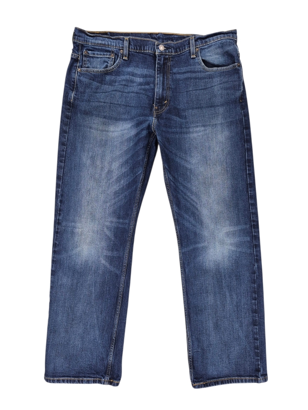 Levi's 569 jeans men's 36x32 inseam 30L relaxed fit straight leg stretch whisker
